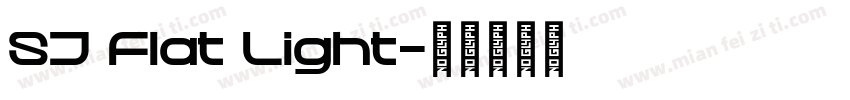 SJ Flat Light字体转换